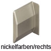 Abdeckkappe nickelfarben für Unterschrankaufhänger Kappe rechts nickelfarbe Camar 807