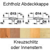 Abdeckkappe aus Echtholz, für Spanplattenschrauben mit Kreuzschlitz o. Innenstern