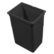 Abfallbehälter 26 Liter, H 450 mm dunkelgrau