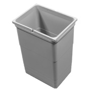 Abfallbehälter 26 Liter, H 450 mm hellgrau