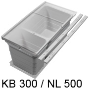 Abfallsammler Set, KB 300 mm - NL 500 mm