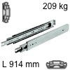 Kugelvollauszug Accuride 9301, bis 227 kg Schwerlastschienen für Einbaulänge 914 mm, Tragkraft 209 kg