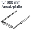 Tischauszug Akrobat für Ansatzplatte 600 mm Akrobat Beschlag, 600 mm Tischverlängerung