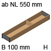 AMBIA-LINE Rahmen Holz für LBX ab NL 550 mm, B 100 mm