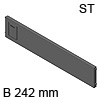 AMBIA-LINE Querteiler Stahldesign für LBX Schubkasten 242 mm