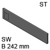 ZC7Q0U0SS AMBIA-LINE Querteiler Stahldesign seidenweiß Ambia Quert. LBX, SW - L 234,6 x H 50 mm