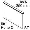AMBIA-LINE Anbindung an Holzrückwand LBX Höhe C, B 242 mm