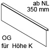 ZC7A0U0K AMBIA-LINE Adapterprofil, oriongrau Ambia RW-Adapter B 242 x H 128,5 mm, OG