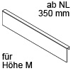 AMBIA-LINE Anbindung an Holzrückwand LBX Höhe M, B 242 mm