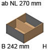 AMBIA-LINE Rahmen Holz, Höhe 50 mm - ab NL 270 mm, B 242 mm