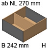 AMBIA-LINE Rahmen Holz, Höhe 111 mm - ab NL 270 mm