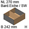 ZC7F300RHU AMBIA-LINE Rahmen Holzdesign Bardolino Ambia Rahmen Bard.Eiche/SW - B 242 x H 111,5 mm