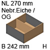 ZC7F300RHU AMBIA-LINE Rahmen Holzdesign Nebraska Ambia Rahmen Nebr.Eiche/OG - B 242 x H 111,5 mm