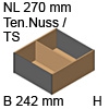 ZC7F300RHU AMBIA-LINE Rahmen Holzdesign Tennessee Ambia Rahmen Ten.Nuss/TS - B 242 x H 111,5 mm