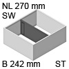 ZC7F300RSU AMBIA-LINE Rahmen Stahldesign seidenweiß Ambia Stahlrahmen SW, B 242 x H 111 mm