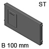 AMBIA-LINE Querteiler Stahldesign für LBX Schubkasten 100 mm