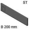 AMBIA-LINE Querteiler Stahldesign für LBX Schubkasten 200 mm