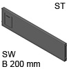 ZC7Q020SS AMBIA-LINE Querteiler Stahldesign seidenweiß Ambia Quert. LBX, SW - L 192,6 x H 50 mm