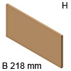 AMBIA-LINE Querteiler Holzdesign für LBX Schubkasten 218 mm