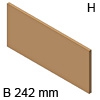 AMBIA-LINE Querteiler Holzdesign für LBX Schubkasten 242 mm