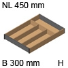 AMBIA-LINE Besteckeinsatz Holzdesign für LBX, NL 450 mm
