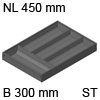 AMBIA-LINE Besteckeinsatz Stahldesign für LBX, NL 450 mm