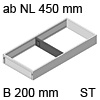 AMBIA-LINE Rahmen Stahl für LBX ab NL 450 mm, B 200 mm