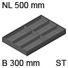 AMBIA-LINE Besteckeinsatz Stahldesign für LBX, NL 500 mm