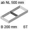 AMBIA-LINE Rahmen Stahl für LBX ab NL 500 mm, B 200 mm
