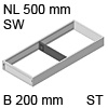 ZC7S500RS2 AMBIA-LINE Rahmen Stahldesign seidenweiß Ambia Stahlrahmen SW, B 200 x H 51 mm