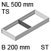 ZC7S500RS2 AMBIA-LINE Rahmen Stahldesign terraschwarz Ambia Stahlrahmen TS, B 200 x H 51 mm