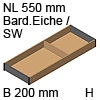 ZC7S550RH2 AMBIA-LINE Rahmen Holzdesign Bardolino Ambia Rahmen Bard.Eiche/SW - B 200 x H 50 mm