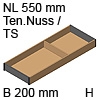 ZC7S550RH2 AMBIA-LINE Rahmen Holzdesign Tennessee Ambia Rahmen Ten.Nuss/TS - B 200 x H 50 mm
