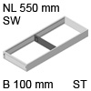 ZC7S550RS2 AMBIA-LINE Rahmen Stahldesign seidenweiß Ambia Stahlrahmen SW, B 200 x H 51 mm