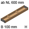 AMBIA-LINE Rahmen Holz für LBX ab NL 600 mm, B 100 mm