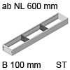 AMBIA-LINE Rahmen Stahl für LBX ab NL 600 mm, B 100 mm
