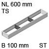 ZC7S600RS1 AMBIA-LINE Rahmen Stahldesign terraschwarz Ambia Stahlrahmen TS, B 100 x H 51 mm