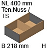 ZC7F400RHP AMBIA-LINE Rahmen Holzdesign Tennessee Ambia Rahmen Ten.Nuss/TS - B 218 x H 111,5 mm
