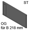 ZC7Q0P0FS AMBIA-LINE Querteiler Stahldesign oriongrau Ambia Quert. LBX, OG - L 211 x H 110 mm