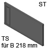 ZC7Q0P0FS AMBIA-LINE Querteiler Stahldesign terraschwarz Ambia Quert. LBX, TS - L 211 x H 110 mm