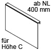AMBIA-LINE Anbindung an Holzrückwand LBX Höhe C, B 218 mm