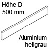 Z37A467D antaro Alu-Einschubelement, hellgrau Einschub. seitl. TBX antaro - Metall R906, 500 mm