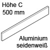 Z37A467C antaro Alu-Einschubelement, seidenweiß Einschub. seitl. TBX antaro - Metall SW, 500 mm