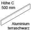 Z37A467C antaro Alu-Einschubelement, terraschwarz Einschub. seitl. TBX antaro - Metall TS, 500 mm