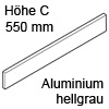 Z37A517C antaro Alu-Einschubelement, hellgrau Einschub. seitl. TBX antaro - Metall R906, 550 mm