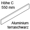 Z37A517C antaro Alu-Einschubelement, terraschwarz Einschub. seitl. TBX antaro - Metall TS, 550 mm