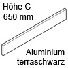 Z37A617C antaro Alu-Einschubelement, terraschwarz Einschub. seitl. TBX antaro - Metall TS, 650 mm