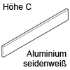 Einschubelement Alu weiß TBX antaro, Höhe C