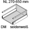 antaro Schubkasten Reling montiert 600 mm/DM für 16 mm Seiten Breite 600 mm | Länge/Tiefe 500 mm | weiß