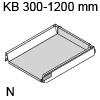 antaro Schubkasten montiert 300 mm/N für 16 mm Seiten Breite 300 mm | Länge/Tiefe 500 mm | weiß